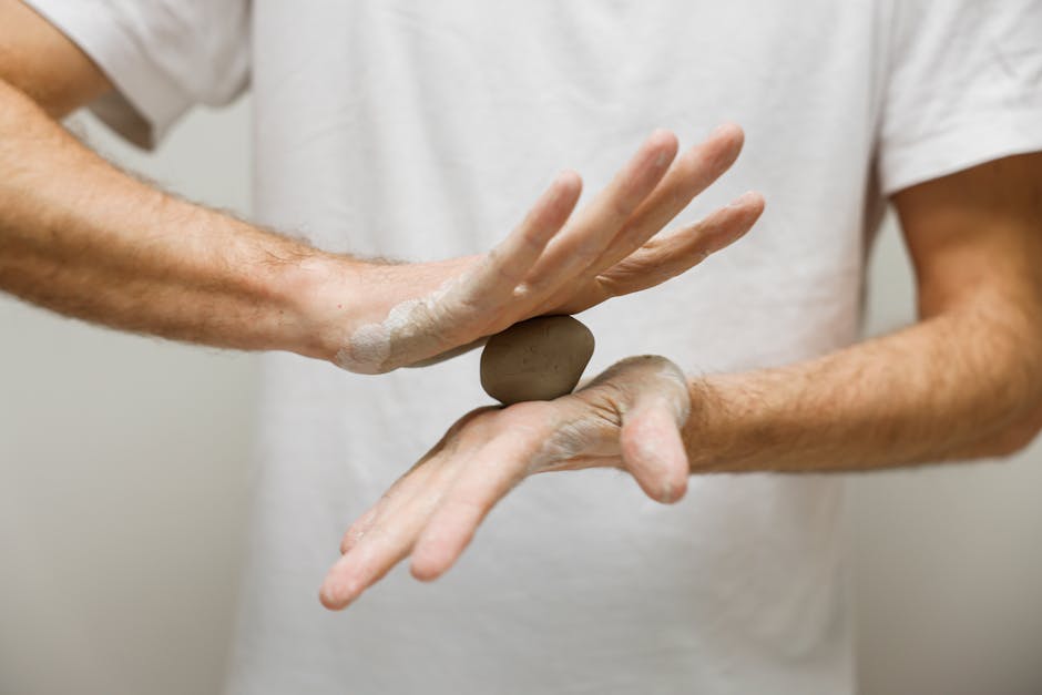 Close-up of high-quality woven fabric texture in soft beige tones